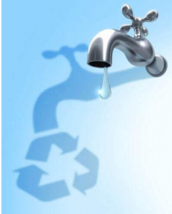Water drop from tap