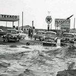 Flood waters near Texaco