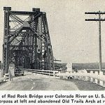 Red rock bridge over colorado river on US 66 near topock