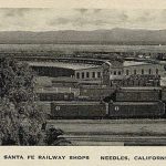 Santa fe railway round house shown