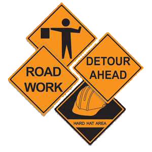 Construction signs
