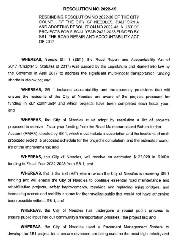 Resolution 2022-45